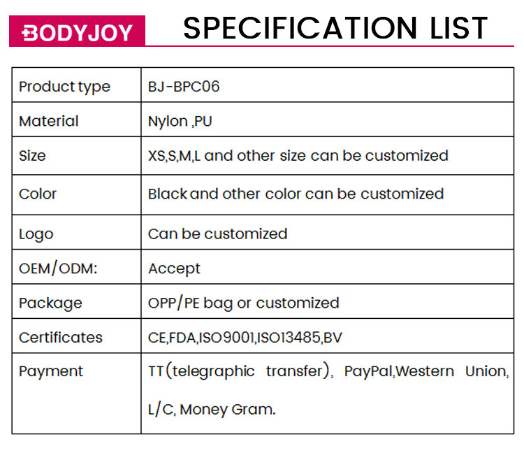 specification list