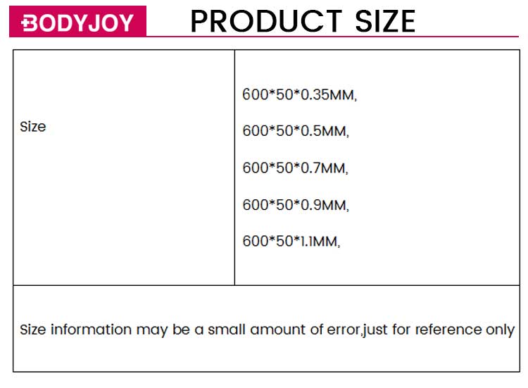 product size